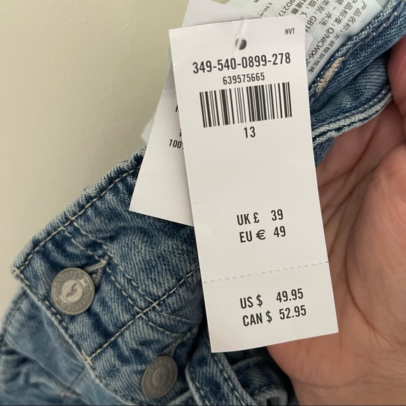 hollister ultra high rise paperbag mom jean shorts - Picture 5 of 5